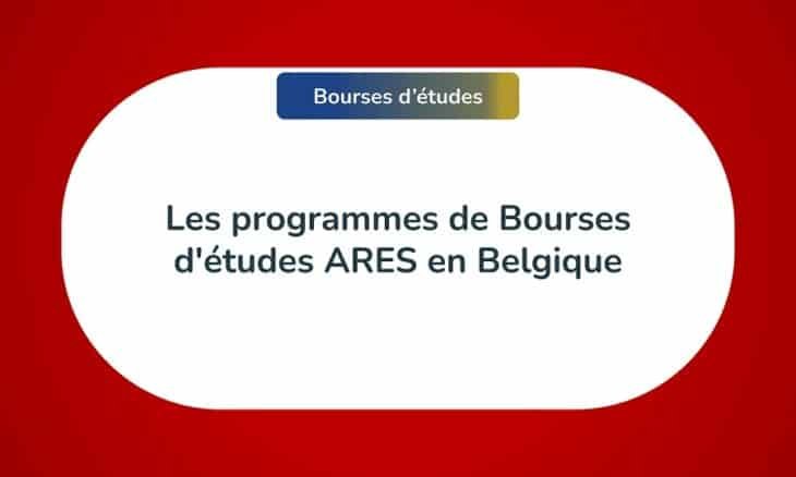 bourses études ARES Belgique