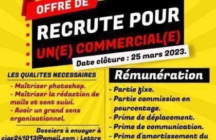 CIGC recrute un commercial