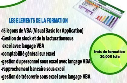 formation en excel de gestion