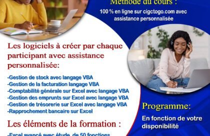 formation excel avancé et de gestion