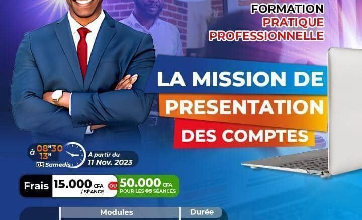 formation pratique misison de présentation des comptes