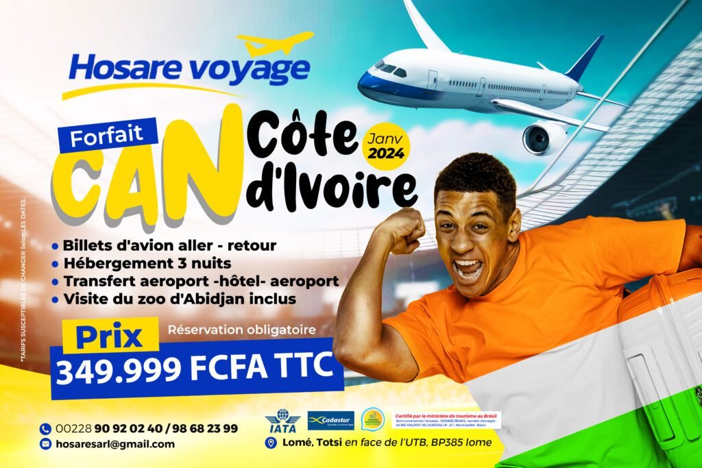 HOSARE VOYAGE - offre touristique sur ABIDJAN