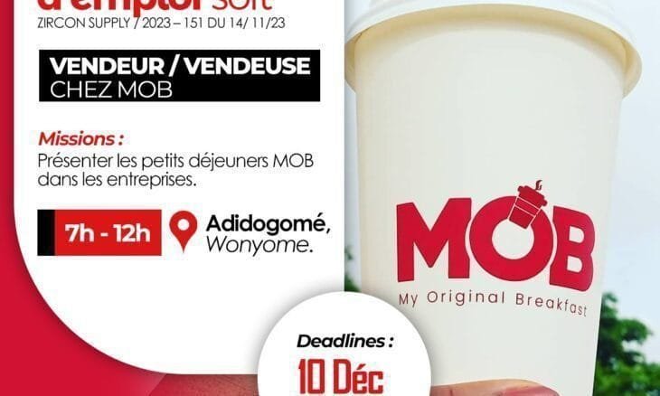 MOB AFROFOOD AND BEVERAGE recrute