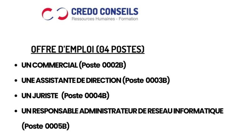 Credo conseils recrute