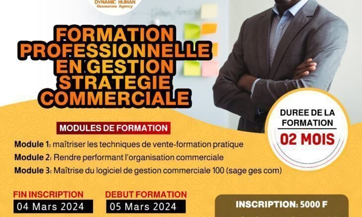 formation Professionnelle en Gestion Stratégique Commerciale