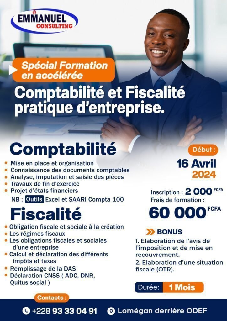 formation en comptabilité et fiscalité pratique d'entreprise