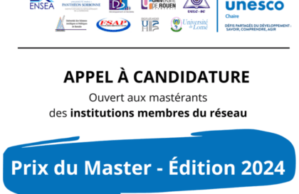 Appel à candidature – Prix du Master de l'UNESCO 2024