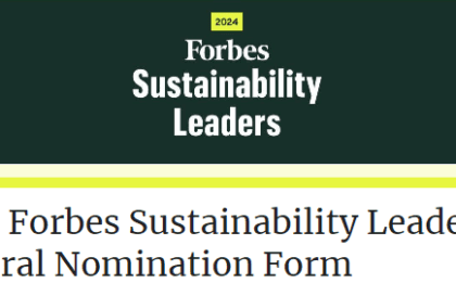 Participez à Forbes Sustainability Leaders 2024