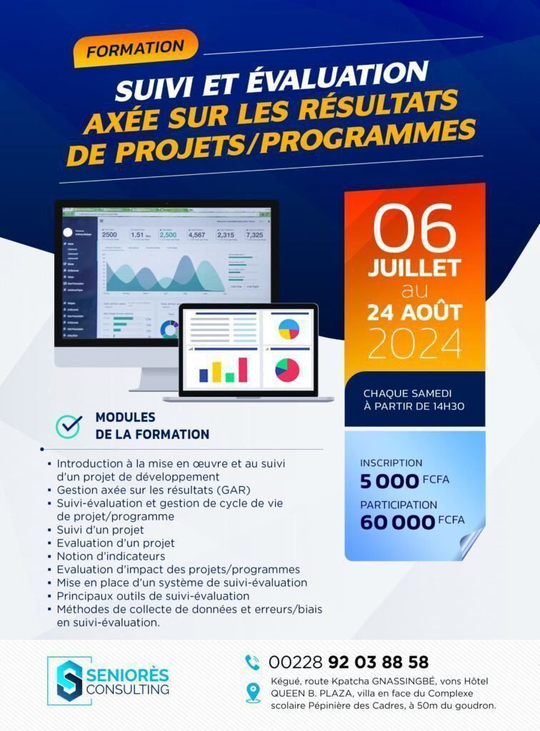 formation en suivi et évaluation axée sur les résultats de projets