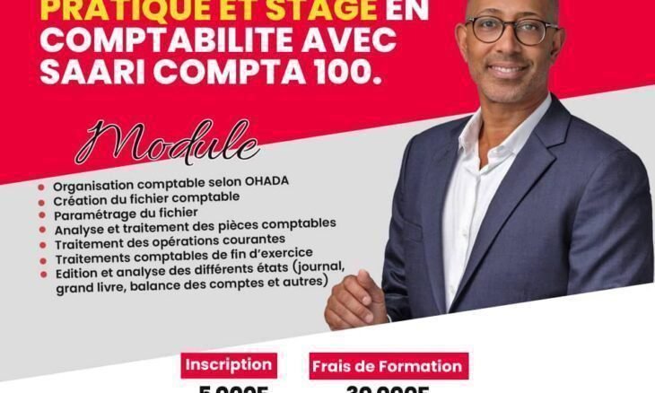 stage de formation pratique en comptabilité avec saari compta 100