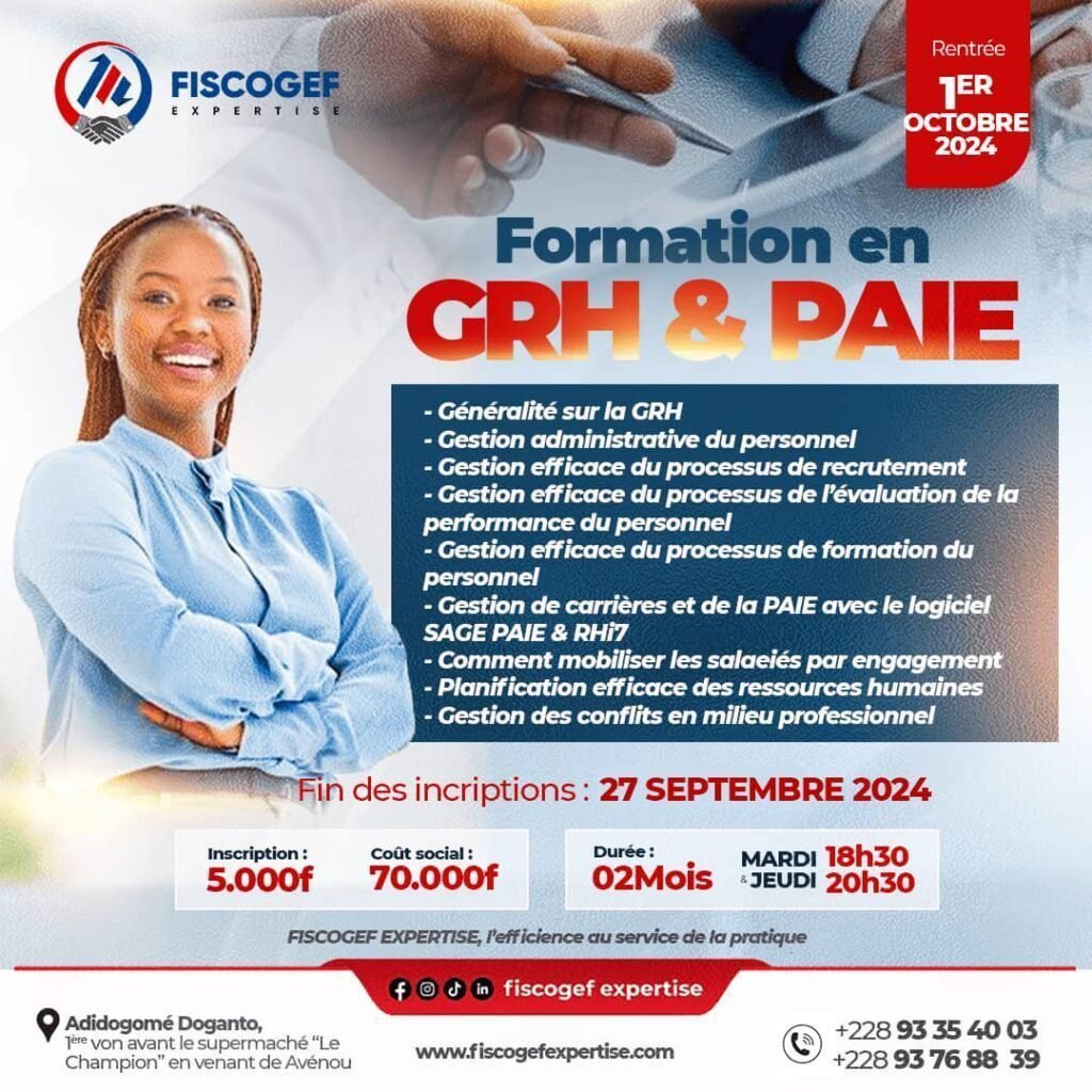 Formation en GRH, PAIE