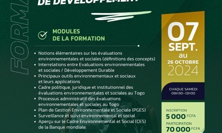 Formation en Sauvegardes Environnementales et Sociales Appliquées aux Projets