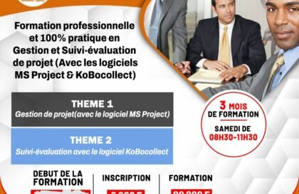 Formation professionnelle pratique en gestion et suivi évaluation de projet