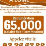 recrutement jeunes lomé