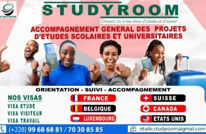 Voyagez, Étudiez, Travaillez, avec Study Room