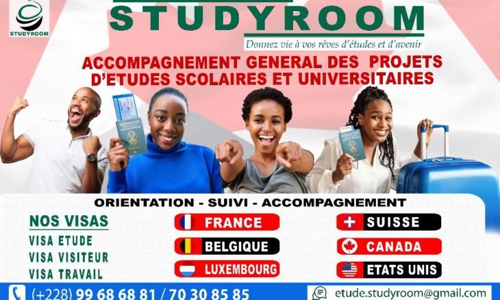 Voyagez, Étudiez, Travaillez, avec Study Room