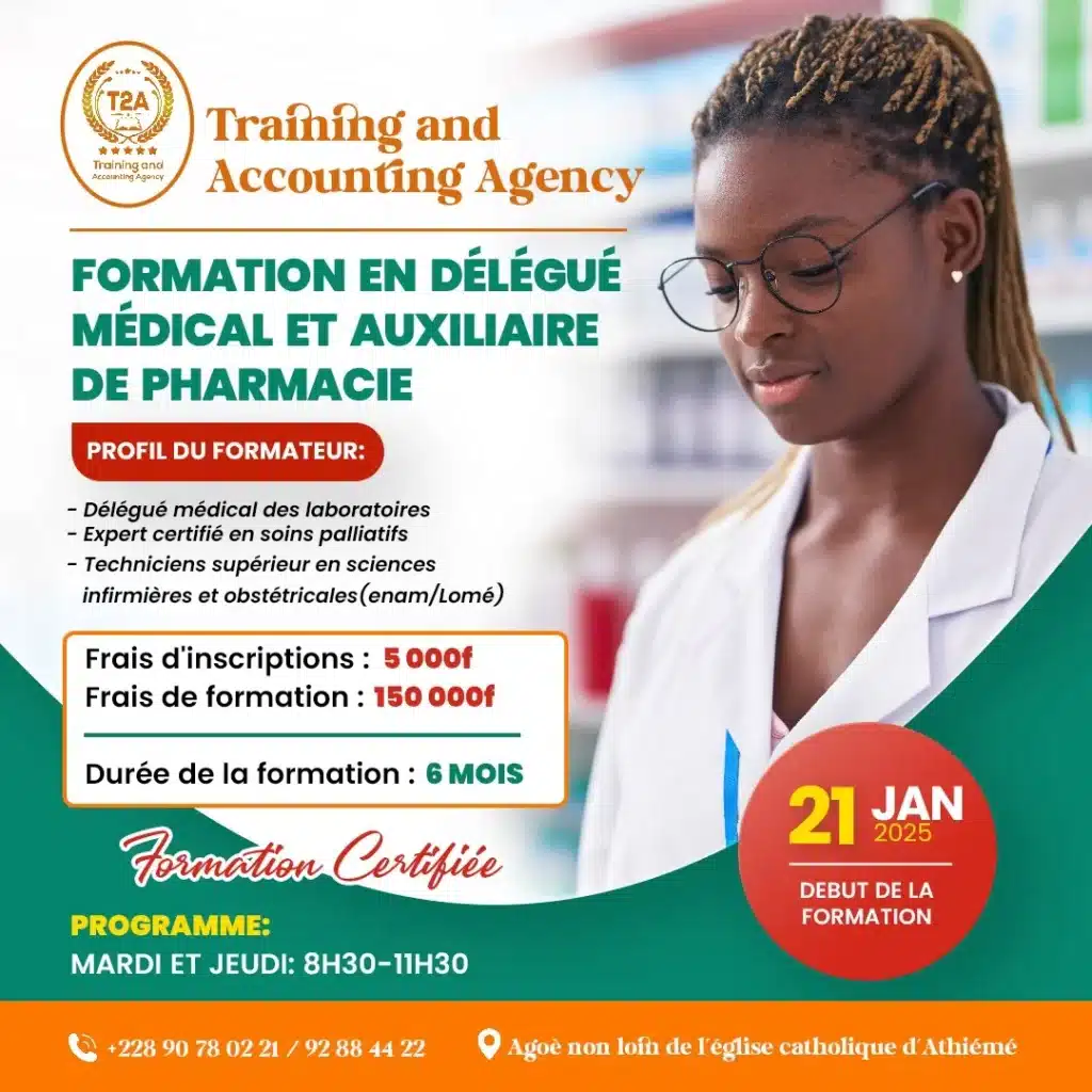 formation en délégué médical et auxiliaire de pharmacie