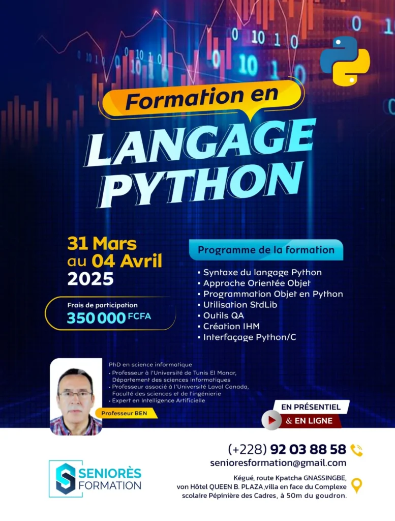 formation sur le langage python