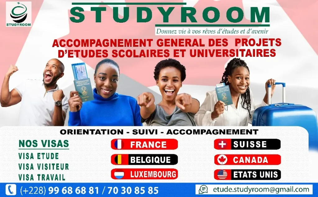 Study Room offre de services