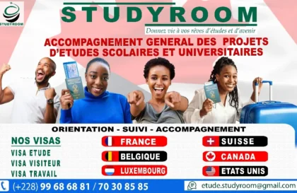 Study Room offre de services