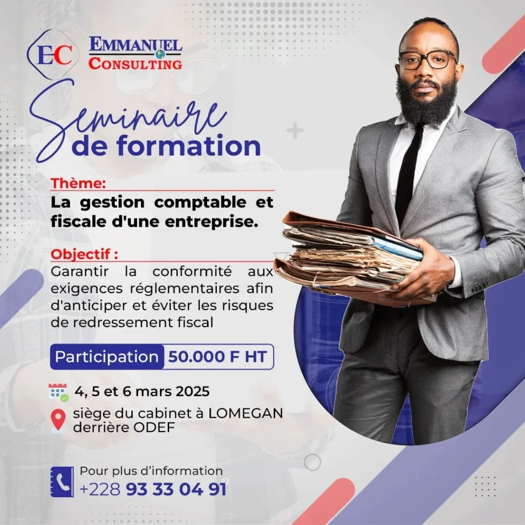 formation exceptionnelle en gestion comptable et fiscale d'une entreprise