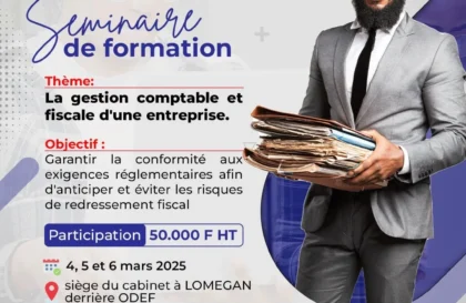 formation exceptionnelle en gestion comptable et fiscale d'une entreprise