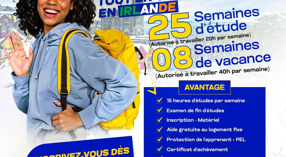 Programme d'Études de la langue Anglaise en Irlande