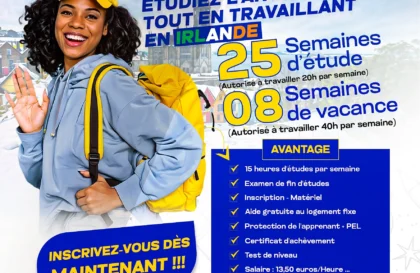 Programme d'Études de la langue Anglaise en Irlande