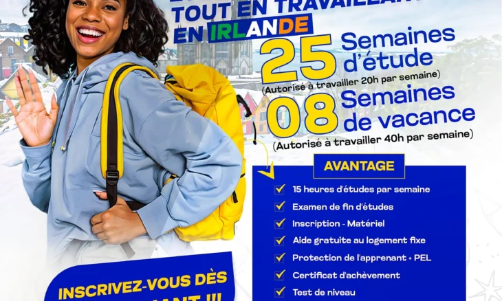 Programme d'Études de la langue Anglaise en Irlande