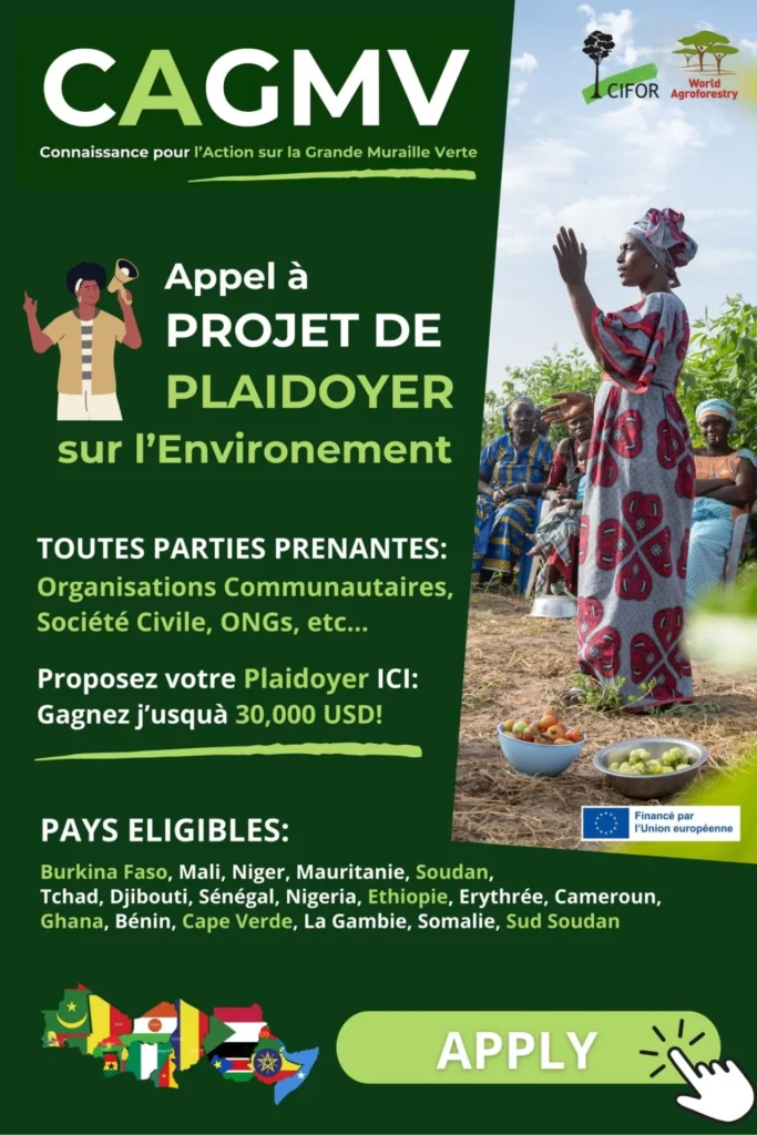 Appel à projets de plaidoyer pour l’environnement de la CAGMV