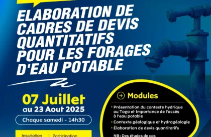 Formation sur l'élaboration de cadres de devis quantitatifs