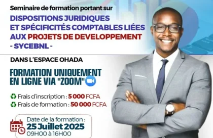 séminaire de formation sur le système comptable des entités à but non lucratif