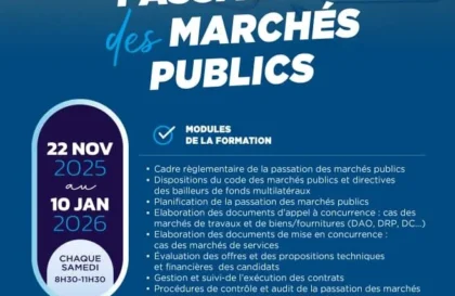 Formation en passation des marchés
